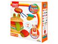 Set de modelare, Super Burger din plastilina, Crafy, 12 piese