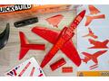 Set de constructie, Airfix Quickbuild, Red Arrows Hawk, 31 piese