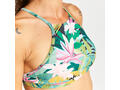 Bustieră de baie surf Andrea tropical Verde Damă - EU:70B  FR:85B