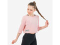 Tricou crop top Dans Modern roz Fete  - 14 ani