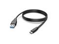 Cablu date HAMA 183343, USB-A - Type C, 3m, negru