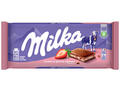 Milka Ciocolata cu crema de capsune 100g