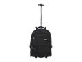 Rucsac cu troler Atena Ella Icon, poliester impermeabil, 49x35x23 cm, Negru