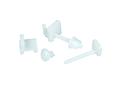 Set fixare capac WC Remer, PVC, alb