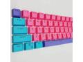 Kit butoane Royal Kludge PBT Double-Shot Keycaps, 61 taste, translucide, compatibile Cherry MX, US, Albastru/roz, KC-18