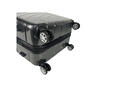Troler Airport Wavy Pop cu 4 roti duble, 41 x 65 x 25 cm, marime M, culoare dark grey
