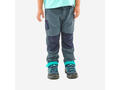 Pantalon Modulabil Drumeție la munte MH500 Gri-Albastru Copii 2-6 ani