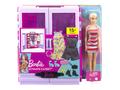 Set Papusa Barbie cu dulap, haine si accesorii