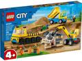 LEGO City Camioane de constructie si macara cu bila pentru demolari 60391