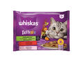 Hrana umeda pentru pisici adulte Whiskas Tasty Mix Chef's Choice, mix de carne si legume, 4 x 85 g