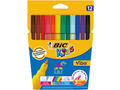 Markere de colorat BIC Kids Visa 12 buc