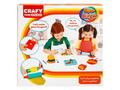 Set de modelare, Super Burger din plastilina, Crafy, 12 piese