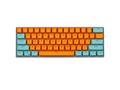 Kit butoane Royal Kludge PBT Double-Shot Keycaps, 61 taste, translucide, compatibile Cherry MX, US, Portocaliu/verde, KC-3