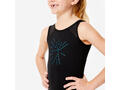 Body fără mâneci 540 Gimnastică negru cu paiete Fete - 10 ani
