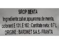Sirop menta 0.7 l Bardinet