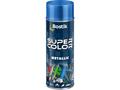 Vopsea spray universala efect metalic Bostik Super Color, albastru, lucios, interior/exterior, 400 ml