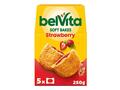 Belvita Soft Bakes Biscuiti cu cereale integrale, cu crema de capsune 250g