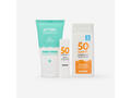 Mini kit protecție cremă solară SPF 50+, stick buze SPF 50+, gel după plajă