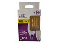 Set 2 becuri LED lumanare Carrefour, E14, 806 lm, 2700 K, 5.9 W (60 W)