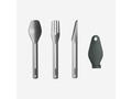 Set 3 tacâmuri de inox (lingură, furculiță, cuțit) +cutie de depozitare drumeție