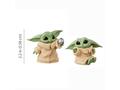 Set 2 figurine Star Wars, Baby Yoda, The Child, Holdme Balltoy, 5 cm