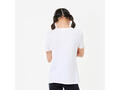 Tricou bumbac Educație fizică 100 Alb Copii  - 131-140cm 8-9A