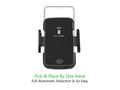 Incarcator auto Fast charge, automatic infrared senzor, wireless QI  pentru Iphone,  Samsung