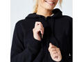 Bluză de trening cu fermoar Fitness 500 Negru Damă