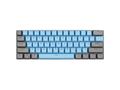 Kit butoane Royal Kludge PBT Double-Shot Keycaps, 61 taste, translucide, compatibile Cherry MX, US, Albastru/Gri KC-17