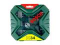 Set 34 burghie si capete de surubelnita Bosch X-Line Classic, pentru metal/zidarie/lemn,2-8 mm, 25 mm