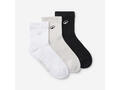 Set 3 perechi șosete scurte Elementals Negru, Gri și Alb - 35/38