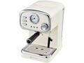 Espressor cafea retro Mandine MEC100C-20, 15 bari, 1.25 Litri, Bej