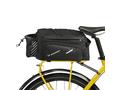 Geanta pentru bicicleta, Wozinsky, 18x15x35cm, montare portbagaj, 9L, impermeabila, curea de umar, negru, BK17