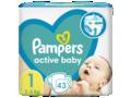 Scutece Active Baby Marimea 1 2-5kg 43buc Pampers