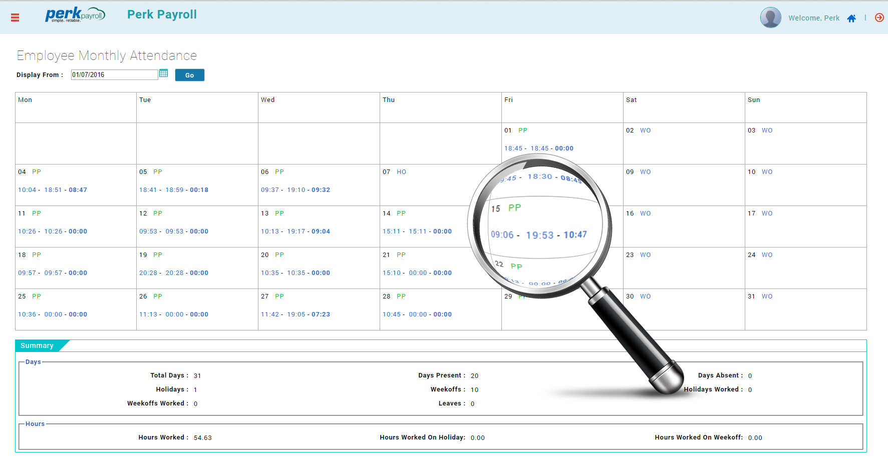 Attendance-Magnifier