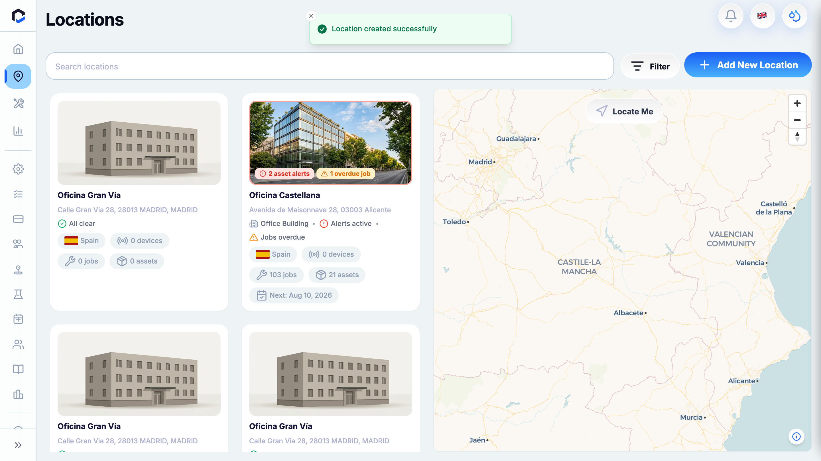 The new location created and shown in the Locations list with its jurisdiction badge (after saving). End of this video.