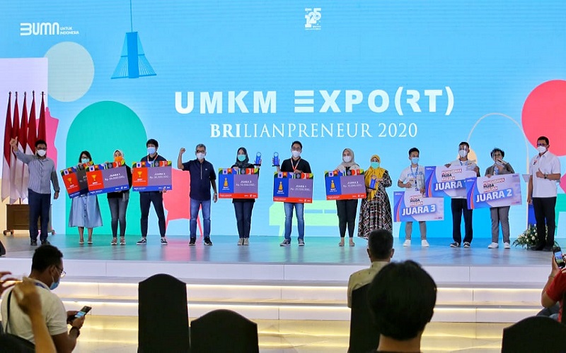 Transaksi BRI UMKM EXPO(RT) BRILIANPRENEUR 2020 Capai Rp3,1 Miliar