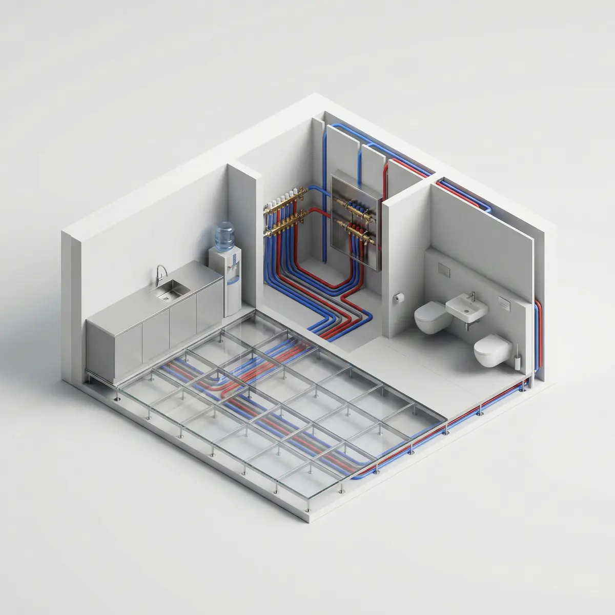 Разводка водоснабжения для офиса в Ташкенте