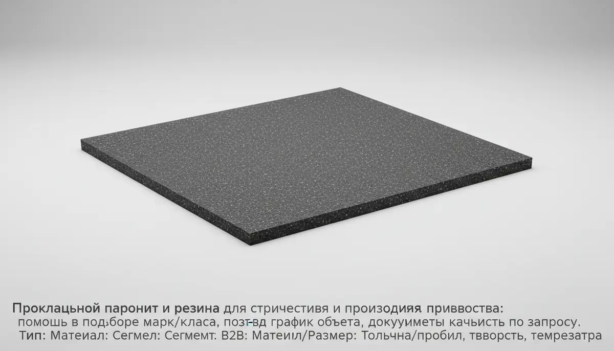 Prokladka uchun paronit va rezina