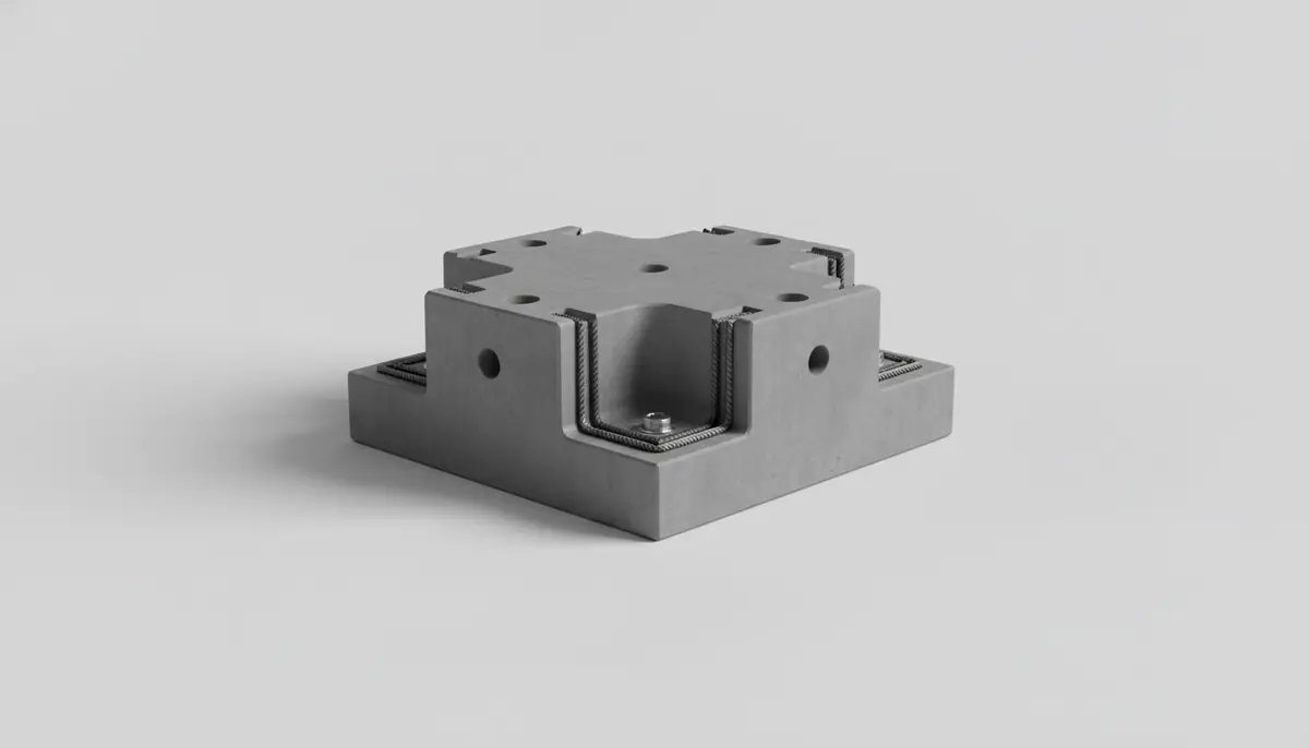 Uskunalar uchun temir-beton poydevor (kuchaytirilgan)