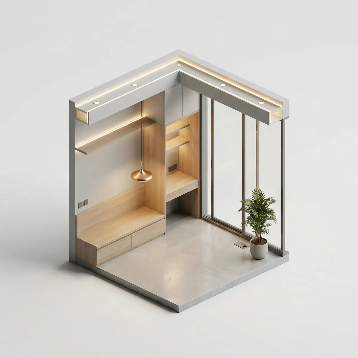 Lodjiya uchun yoritish va elektrika yechimi Toshkentda