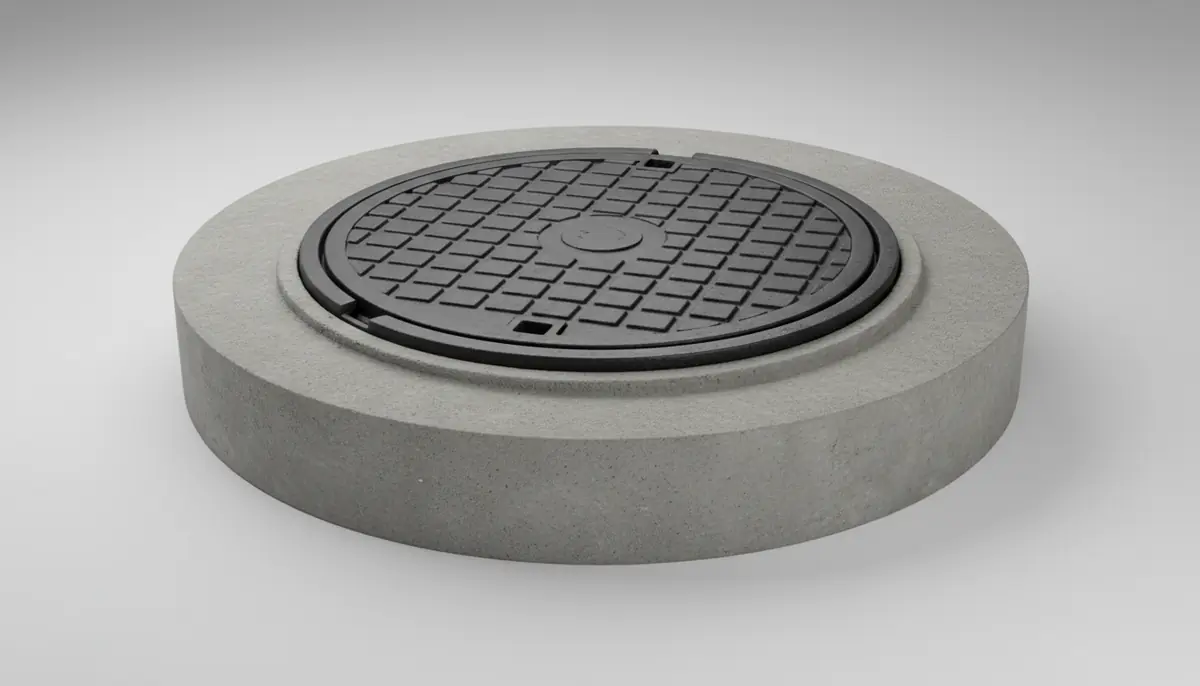 Temir-beton quduq qopqog‘i (temir-beton lyuk + halqa)