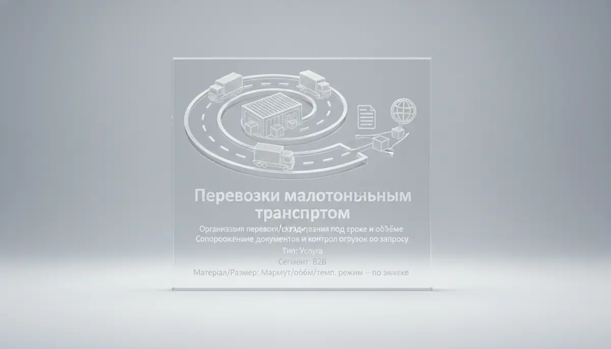 Kichik yuk tashish transportida tashishlar