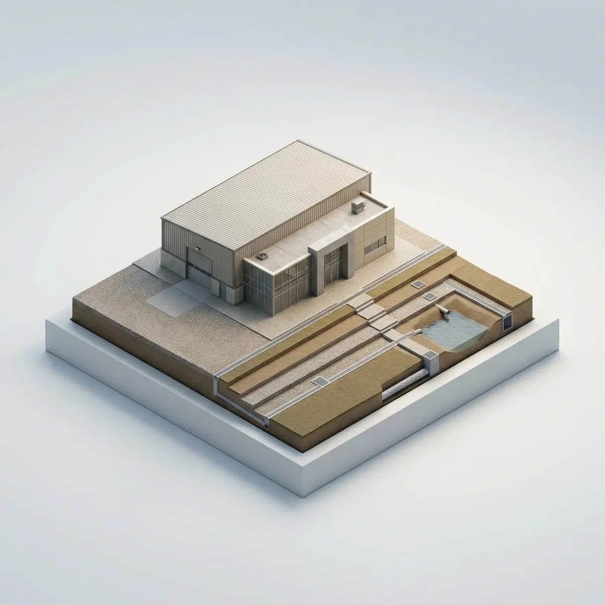 Sanoat obyekti uchun uchastka drenaji Toshkentda