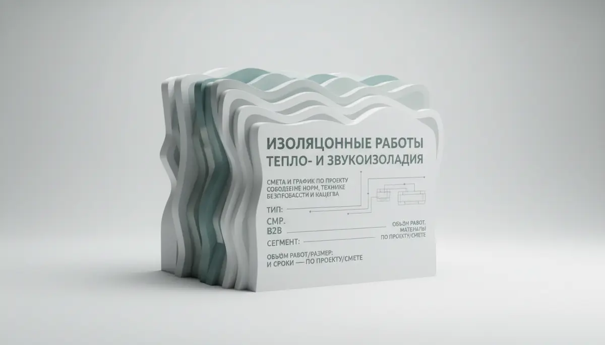 Izolyatsiya ishlari (issiqlik va shovqindan izolyatsiya)