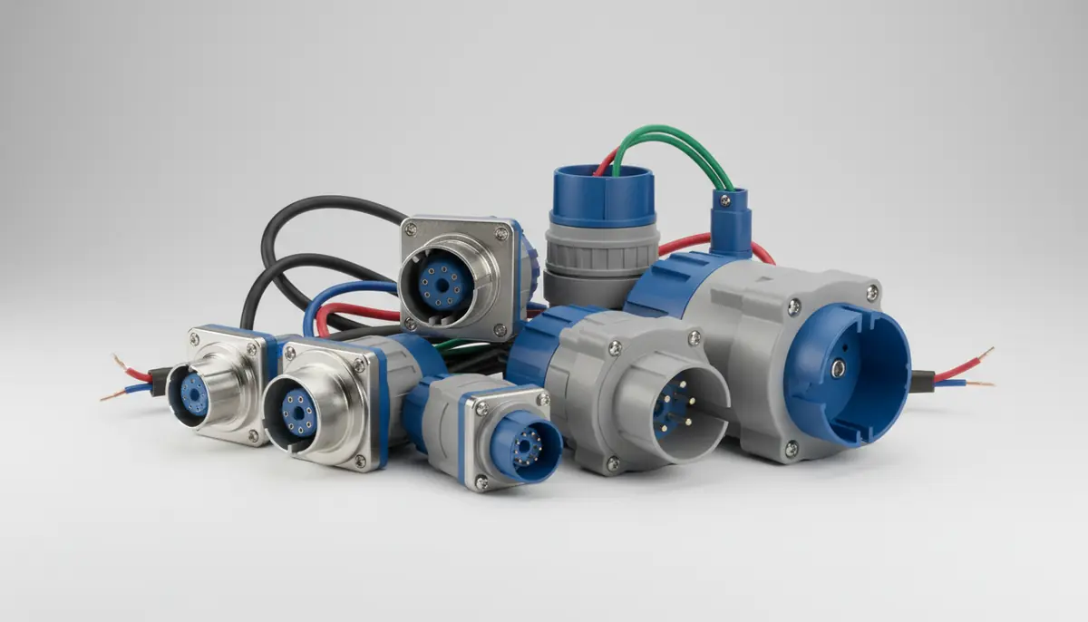 Sanoat turidagi rozetkalar va vilkalar