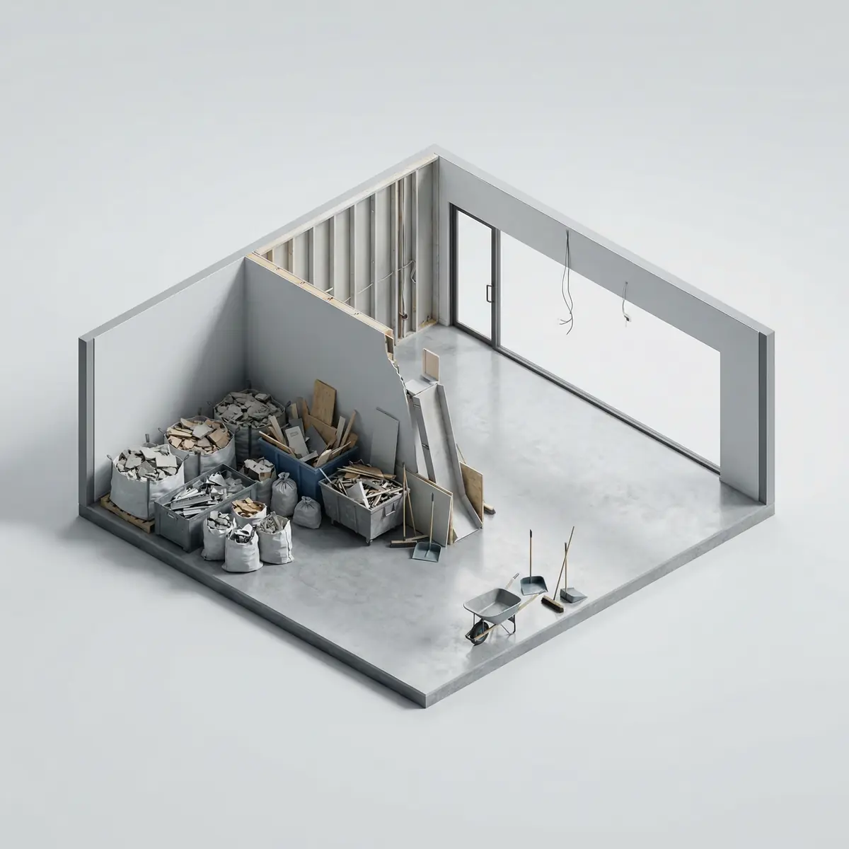 Tijorat xonasi uchun qurilish chiqindilarini olib chiqish Toshkentda