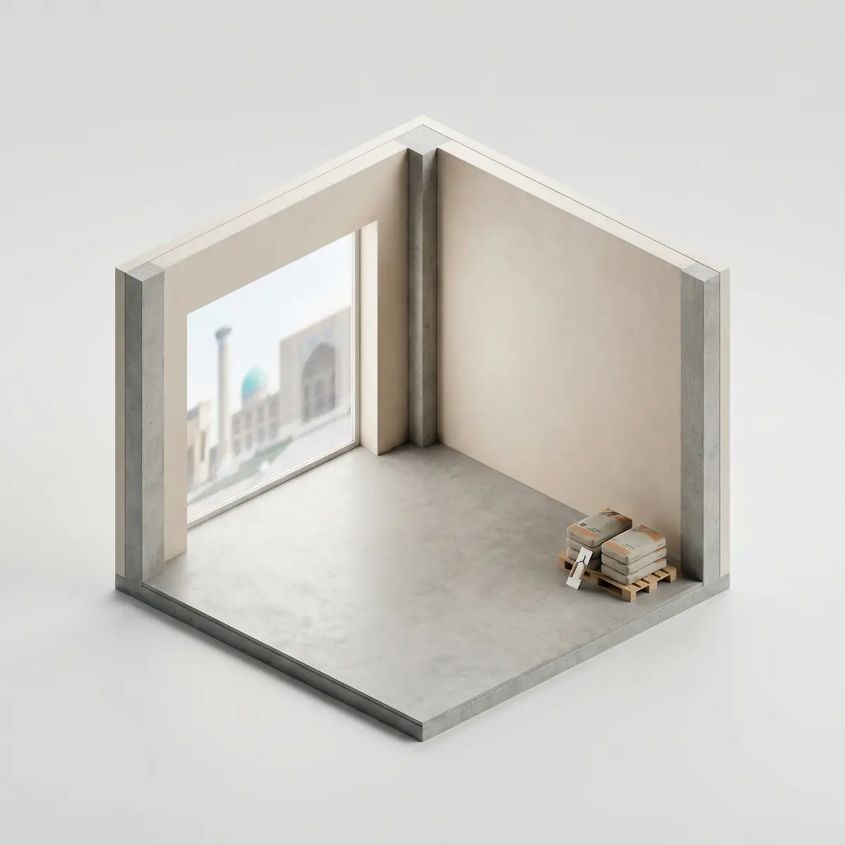 Tijorat xonasi uchun devorlarni suvoq qilish Toshkentda