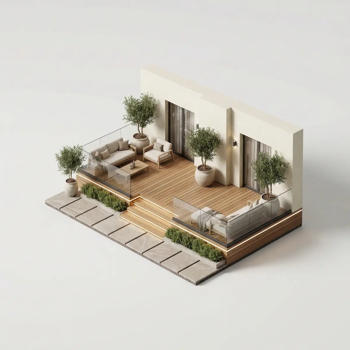 Kottej uchun terrasa taʼmiri Toshkentda