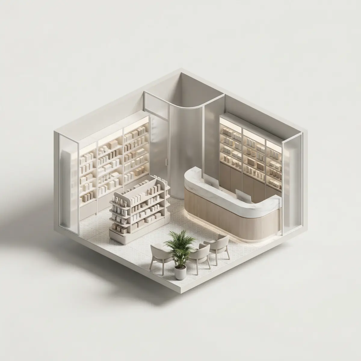 Dorixona uchun interyerni rebrending qilish Toshkentda